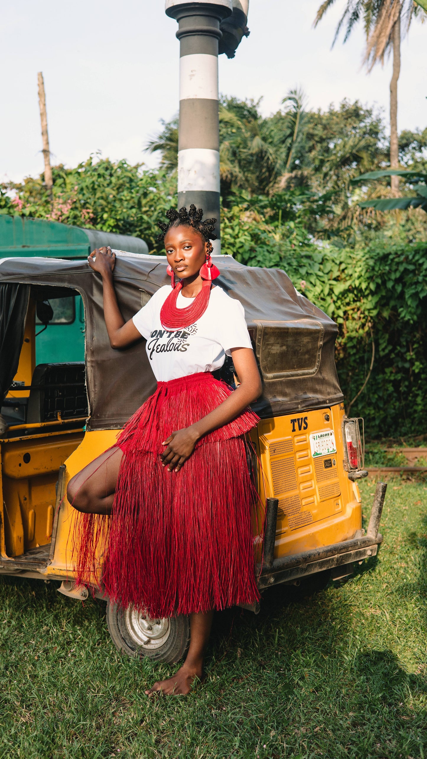 Eki Kere Chi Raffia Skirt