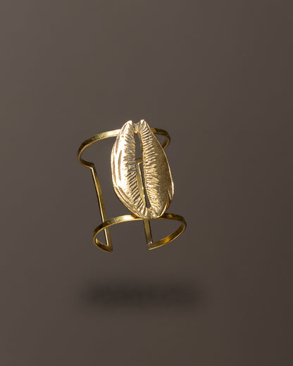 Supersized Brass Cowry Bracelet