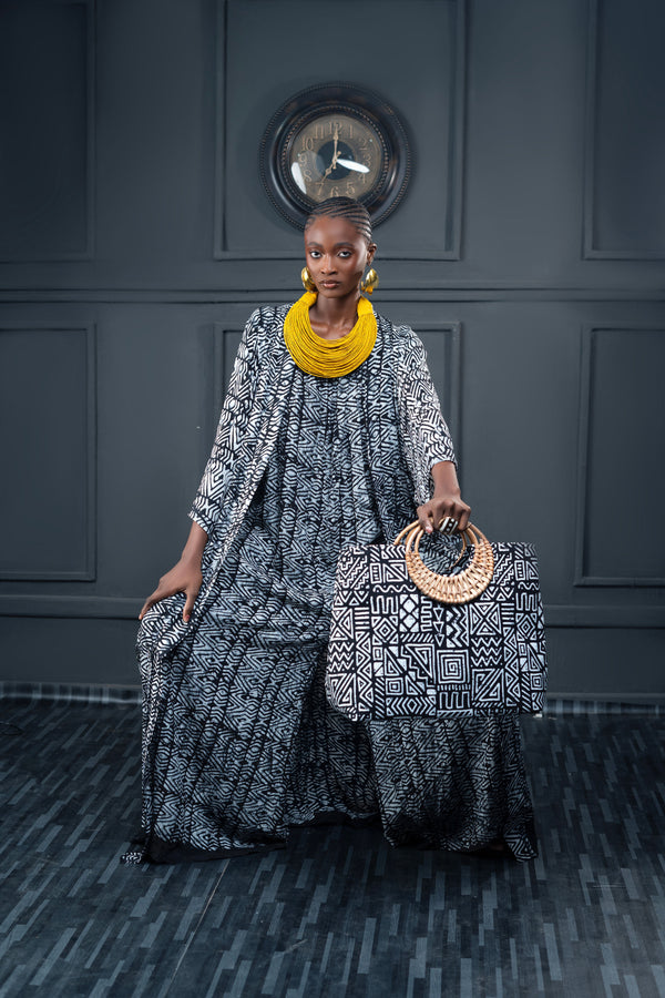 Adire Kimono Jacket Set