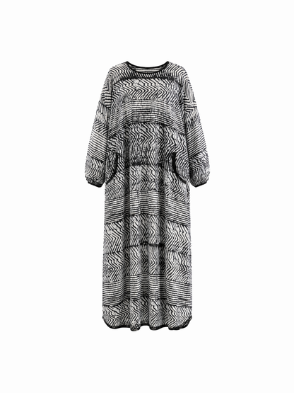 Adire Long Sleeve Dress